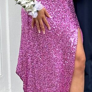 Clarisse sequined prom dress, Size 00, Pink